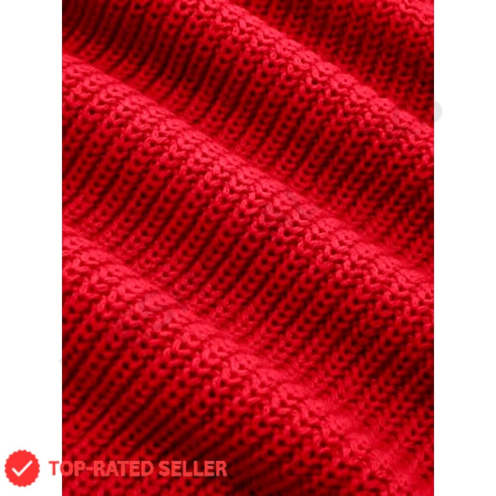 Cropped Turtleneck Sweater Long Sleeve Ribbed Knit Lantern Sleeve Pullover - Picture 4 of 7